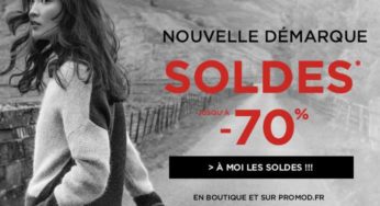 Promod ! Soldes jusqu’à moins 70% (nouvelle démarque) + livraison gratuite en magasin