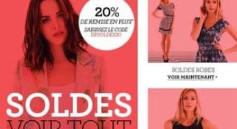 20% supplémentaires SOLDES Dorothy Perkins (code promo)