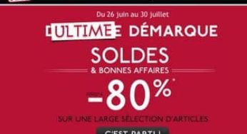 Dernière démarque Galeries Lafayette ! Jusqu’à moins 80% + moins 10% M