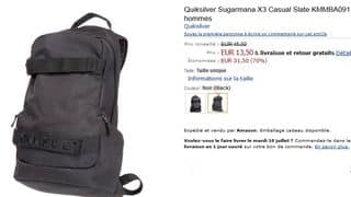 13,50 euros sac à dos Quicksilver (port inclus / au lieu de 45€)