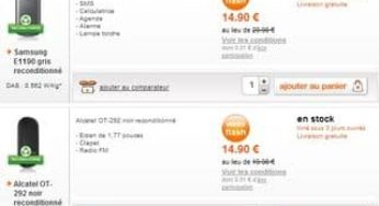 Moins de 15 euros les téléphones reconditionnés Orange (sans engagement / livraison gratuite / garantie)