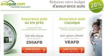 Bon plan Assurance Auto : code promo Amaguiz