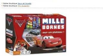 Mille Bornes Cars 2 plateau à seulement 12 euros (après remboursement) / au lieu de 24 euros