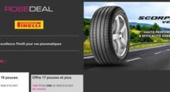 Bon d’achat pneus Pirelli : 120 euros pour 50 euros ou 240 pour 120 euros (SPEEDY)