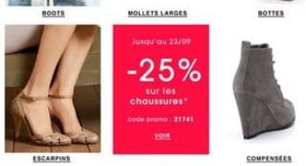 Moins 25% sur toutes les chaussures / Castaluna (code promo)