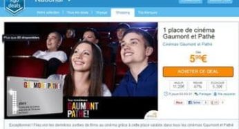 5,90 euros la place cinéma Gaumont/Pathé (au lieu de 11,90 euros)