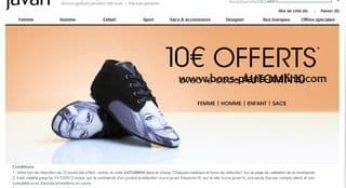 10 euros de réductions sur Javari (code promo sans minimum d’achat)