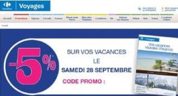 Aujourd’hui seulement 5% sur les séjours Carrefour Voyages