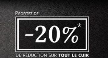 Moins 20% sur les blousons hommes cuir (Code promo) – livraison gratuite