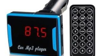 4,36 euros le lecteur mp3 / radio FM allume cigare avec télécommande (port inclus)