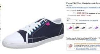 Moins de 25 euros les baskets femme Puma Elki au lieu de 50 euros (livraison gratuite)