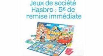 5 euros de remise immédiates sur les jeux de société Hasbro