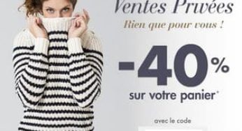 Moins 40% sur tout Gémo (code promo 2 jours seulement)