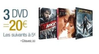 20 euros les 3 DVD et 5 euros les suivants (plus de 1200 titres)