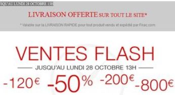 FNAC ! Vente Flash et livraison gratuite sans minimum jusqu’à lundi