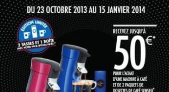 Jusqu’à 50 euros remboursés sur les cafetières Senseo / Philips Noel 2013