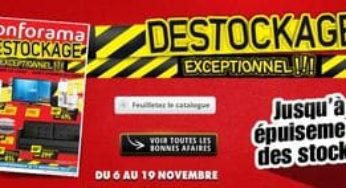 Déstockage Conforama jusqu’à épuisement des stocks