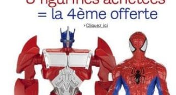 3 figurines Comics/Hasbro achetées = la 4ème offerte