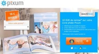 10 euros offerts sur un livre photo (dès 10 euros d’achats) chez Pixum