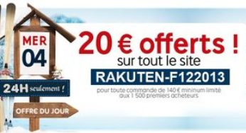 20 euros remise pour 140 euros d’achats PriceMinister (48h uniquement)