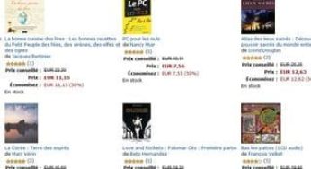 80 livres à moitié prix (livraison gratuite)