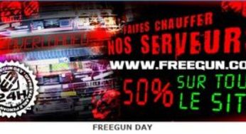 Tout le site Freegun à moitié prix (aujourd’hui seulement) !