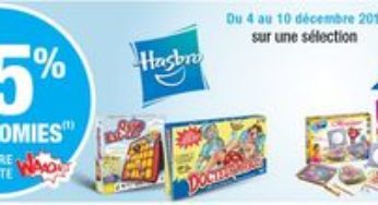 1 Jeu Hasbro / Ravensburger acheté = 25% créditée sur votre compte Waaoh (Auchan)