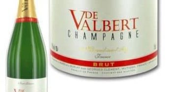 Moins de 60 euros les 6 bouteilles de champagne De Valbert Brut port inclus. (9,99€/bout)