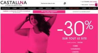 Moins 30% sur tout sur Castaluna (livraison gratuite dès 49€)