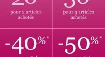 Jours VIP de -20 à -50% chez La Halle selon le nombre d’article acheté