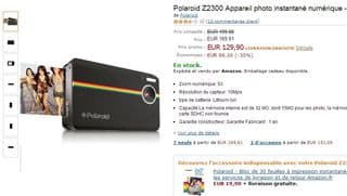 Appareil photo instantané numérique Polaroid Z2300 à 129,90 au lieu d’environ 199 euros