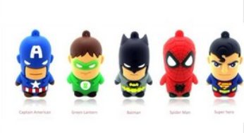 Clé USB 64 Go Comics à seulement 8,40 euros (Superman, Batman, Spiderman, Captain America, Green Lantern) livraison gratuite