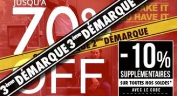 Delaveine : 10% supplémentaire sur la 3eme démarque des Soldes (vetements hommes)