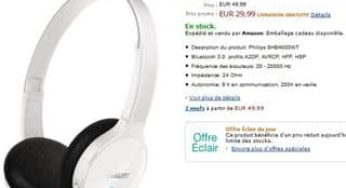 Moins de 30 euros le casque Bluetooth 3.0 Philips SHB4000 (contre mini 10 euros de plus ailleurs)