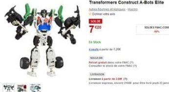 Transformers Construct-A-Bots Elite à 7,20 euros (25-35 euros ailleurs)