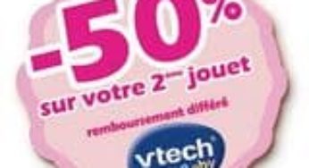 Vtech Baby : 1 jouet acheté = le second à moitié prix (ODR 2014)