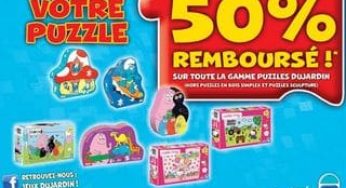 ODR : 50% remboursé sur les Puzzles Dujardin 2014