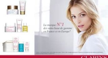 Clarins : 30 euros le bon d’achat de 60 euros