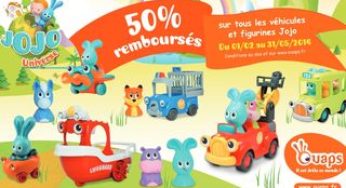 ODR : véhicules et figurines Jojo Ouaps à 50% remboursés (à partir de 3€ après ODR)