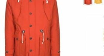 Parka Jack & Jones homme à 41 euros au lieu de 170 euros (orange ou jaune)