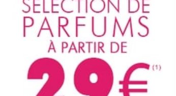 Sélection de parfum à 29 euros chez Marionnaud (Calvin Klein, Azzaro, Cacharel, Kenzo, Paco Rabanne…)