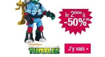 Bon plan jouet : 1 jouet Tortues Ninja acheté = le second à moitié prix