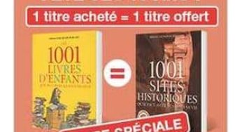 1 livre de la collection 1001… acheté = 1 livre offert (livraison gratuite)