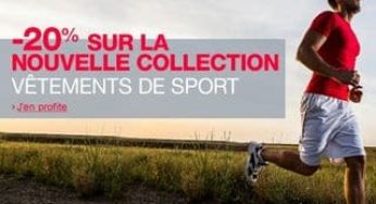 Code promo Amazon -20% sur les vêtements de sport & sportwear (dés 50€)