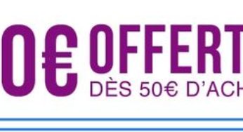 10 euros offerts dès 50 euros d’achats Cdiscount Vêtements / Chaussures. Encore dispo