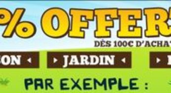 Rayon Maison, Bricolage et Jardin : 10% offerts dès 100€ d’achats chez Cdiscount