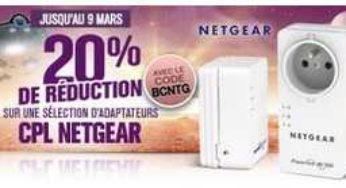 Remise de 30% supplémentaires sur les CPL Netgear (même en promo)