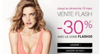 Moins 30% sur plus de 800 articles Etam (vente flash Lingerie & Prêt à porter)