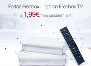 Vente privée Free Box ! 1,99 euros/mois pendant 1 an Freebox + Freebox TV