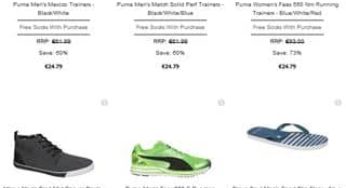 24% de remise immédiate sur les chaussures (Kappa, Puma…) 24h sur The Hut